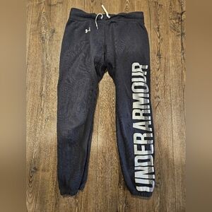 Women's Black Under Armour joggers